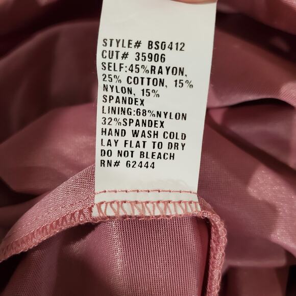 Vtg Nicole Miller Lace Square Neck Bodycon Sheath Dress size M Coquette Pink Y2K - Picture 9 of 13